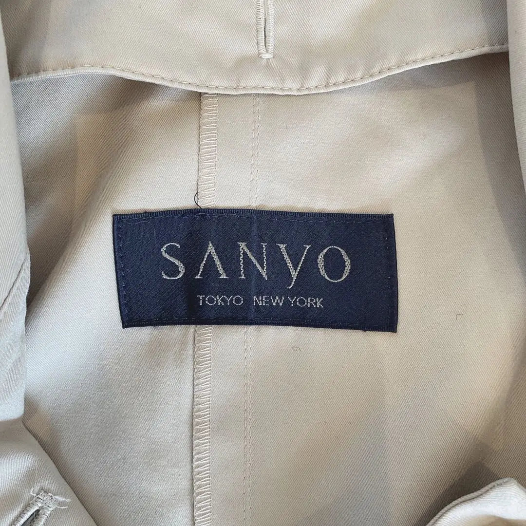 n2290 Sanyo Tokyo New York Spring Coat Beige 9AR