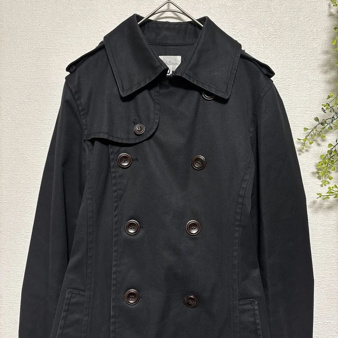 Lope Gabardina Picnic Abrigo Primavera Negro 38 | ロペピクニック トレンチコート ブラック 38