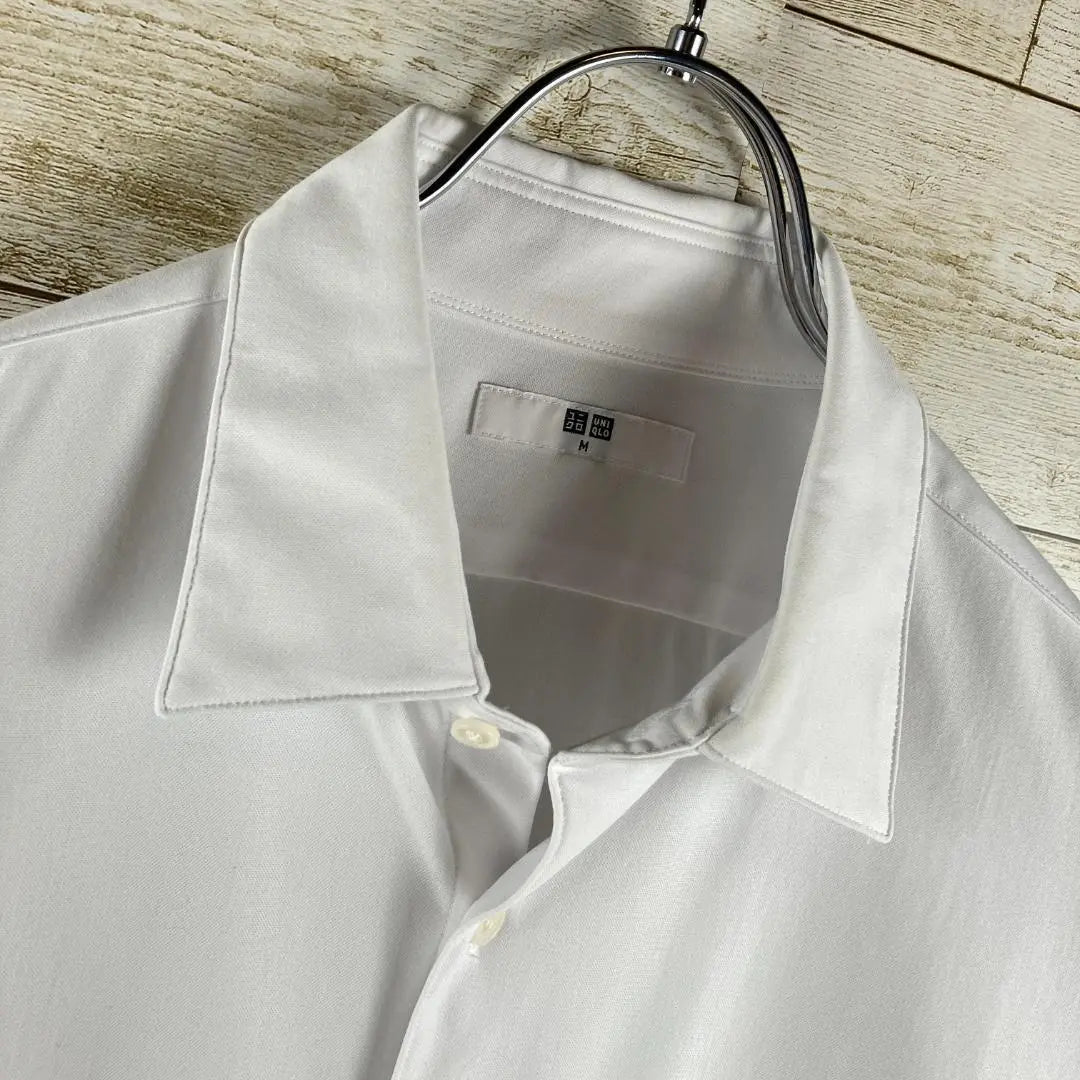 Camisa ✨UNIQLO✨ Blanca Manga Corta Bolsillo en el Pecho Sencilla