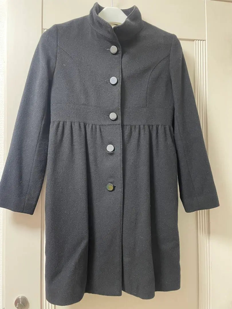 armoire caprice black wool coat