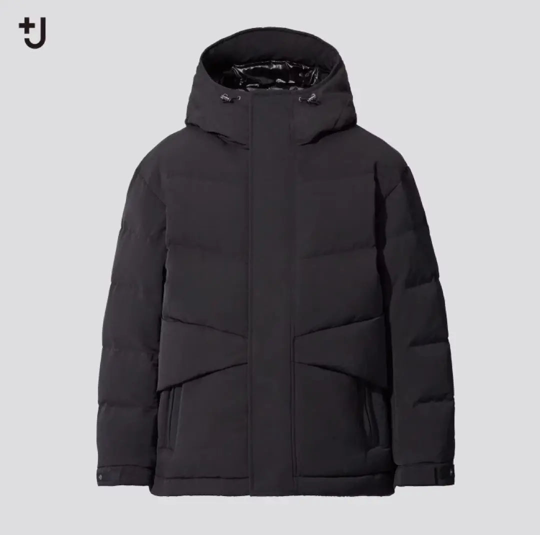 Chaqueta híbrida de plumón de gran tamaño UNIQLO S Negro Negro+J