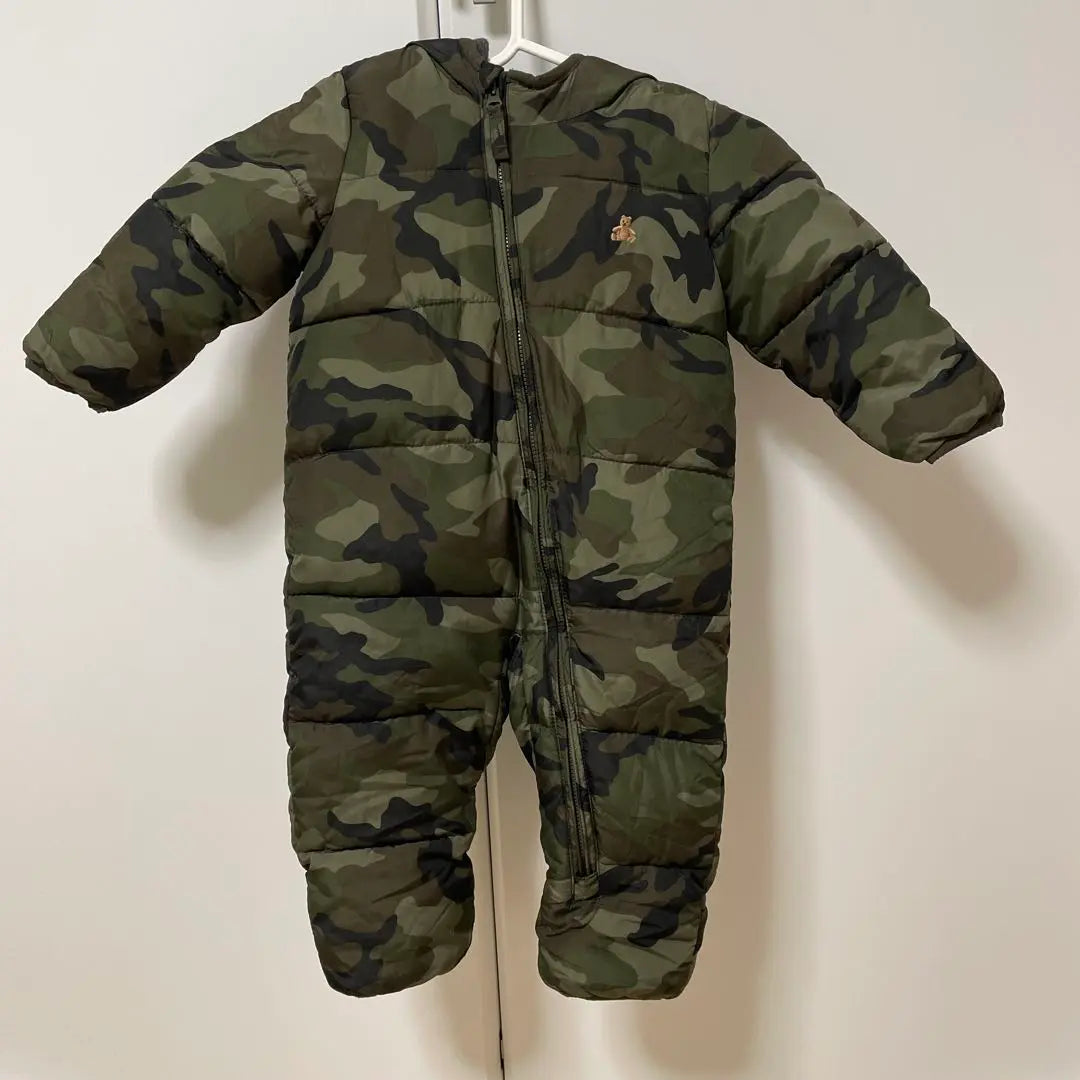 babyGap Camouflage pattern hooded down coat