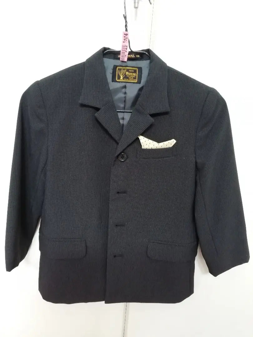 [For elementary school entrance ceremony] New Royal 120 size boys suit ■ Cleaned, beautiful item