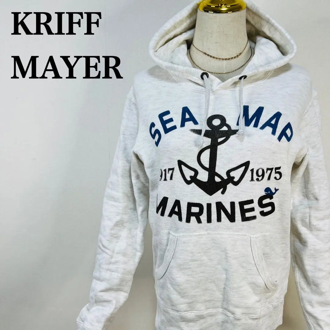 [Shipped within 24 hours] Cliff Mayer logo print loose hoodie