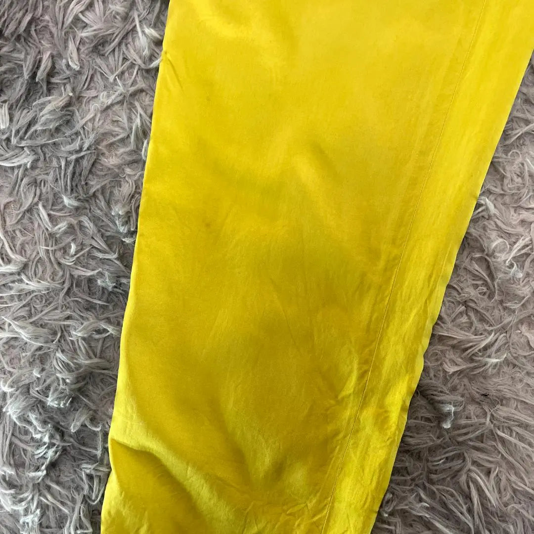 ✨Good condition✨ Visee casual pants Silk 100 size M yellow green