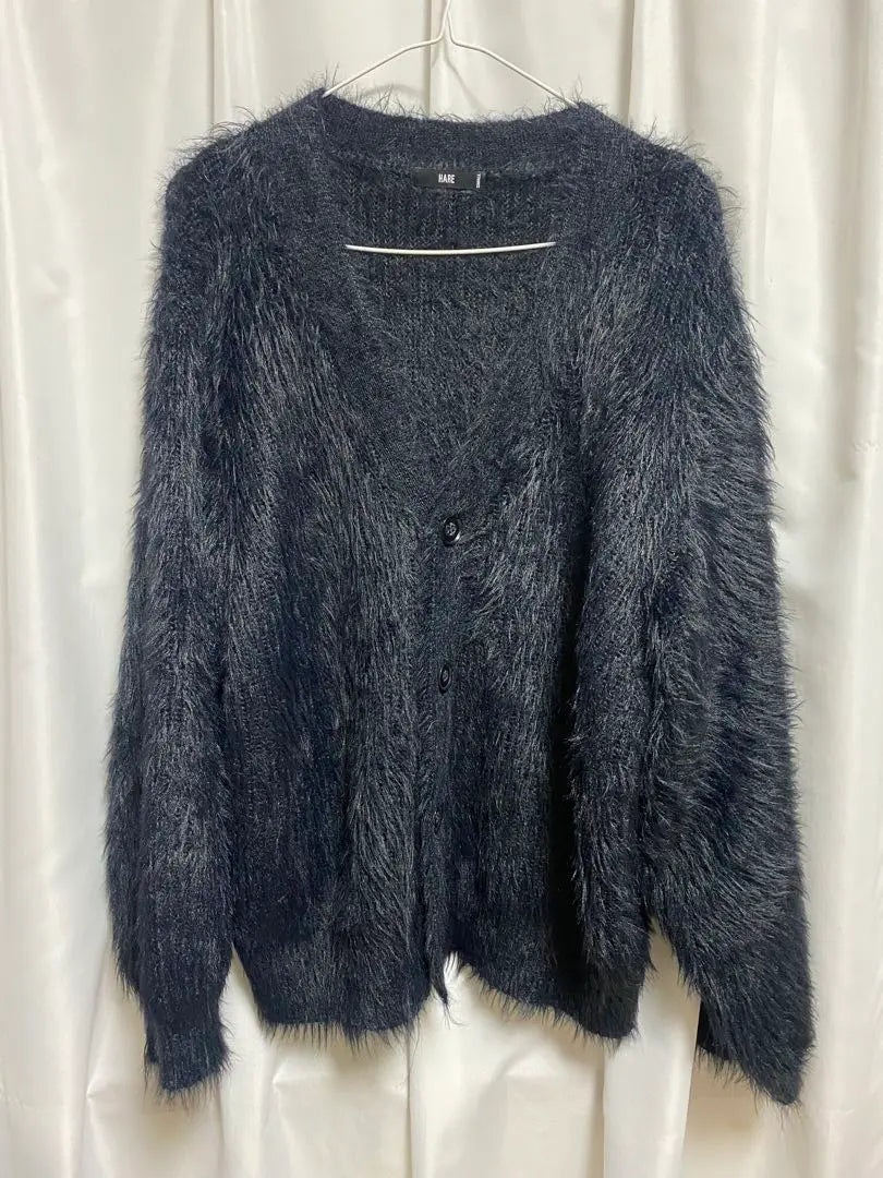 Hare Soft Long Shaggy Cardigan