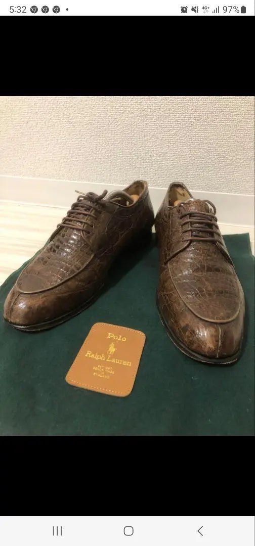 Zapatos de vestir con punta en U y diseño de cocodrilo de Ralph Lauren