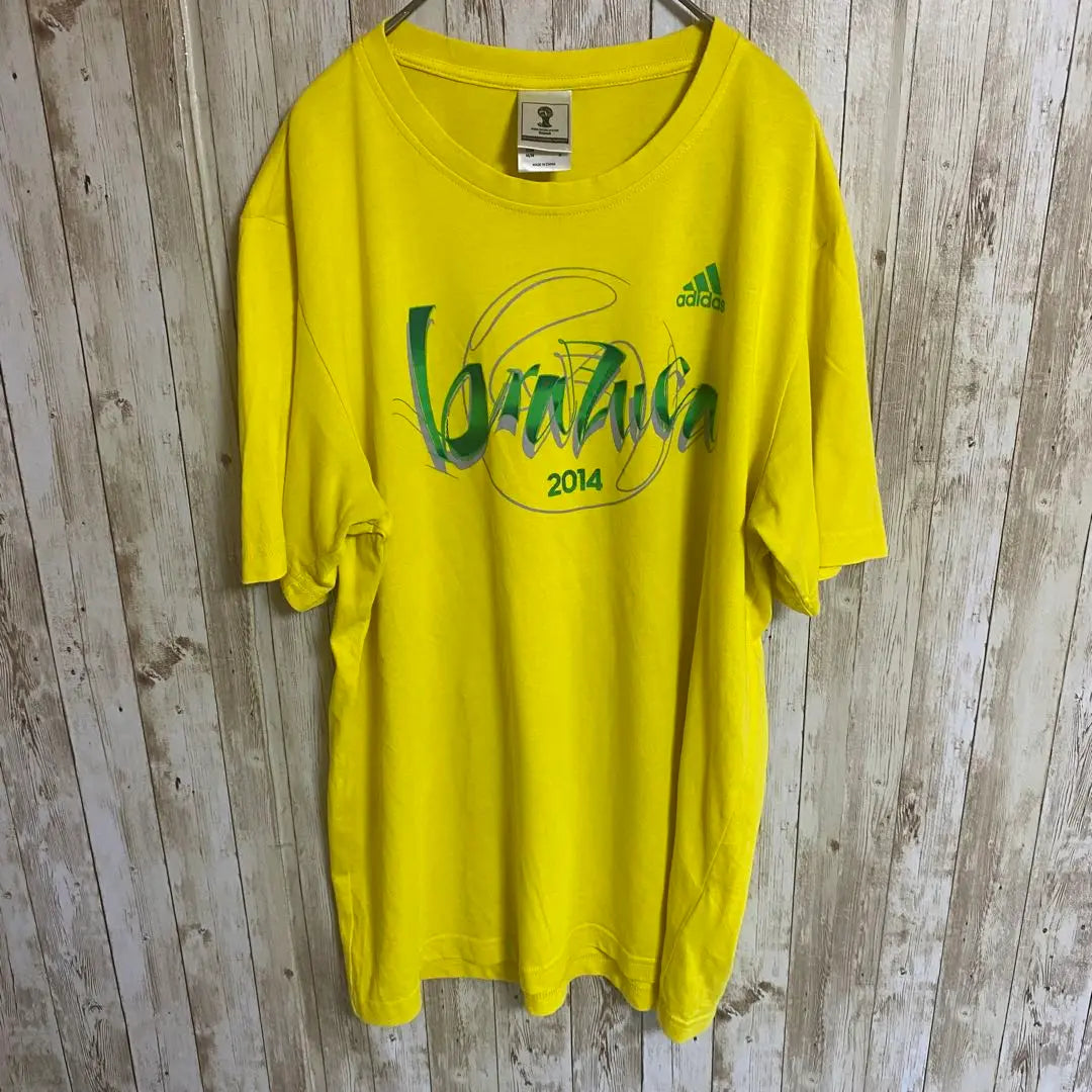 【B67】2014FIFA World Cup Brazl adidas Tee