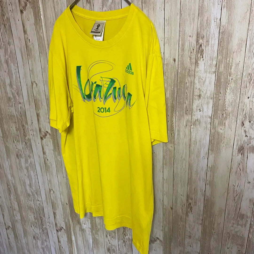 【B67】2014FIFA World Cup Brazl adidas Tee