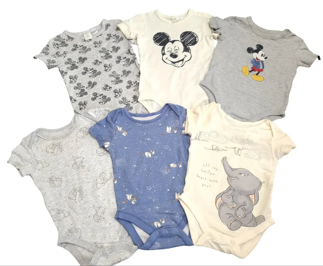 Conjunto de 6 piezas Disney Romper Dumbo y Mickey