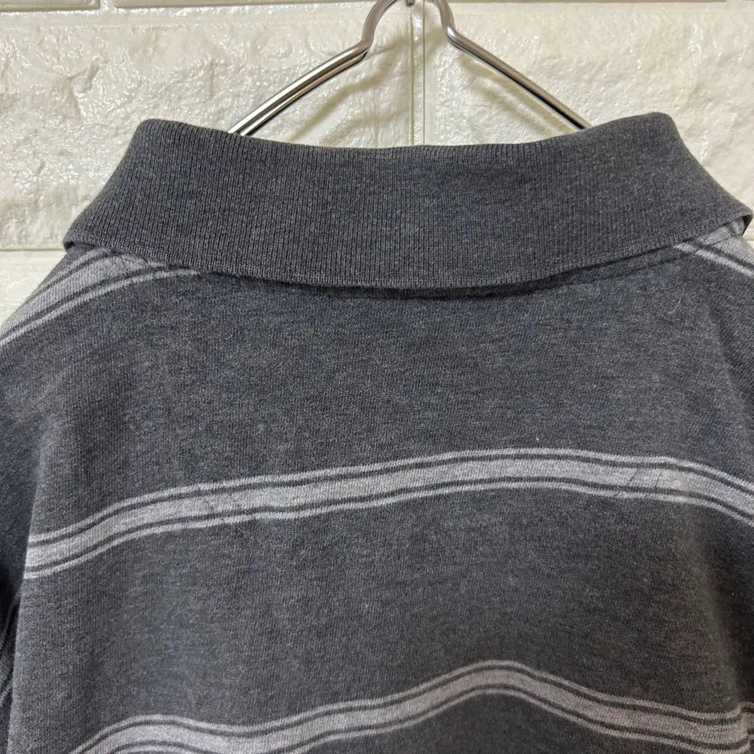 [ST.Johnsbay] Long sleeve polo shirt polo shirt [Men's L] Gray D31 | 【St.JOHNSBAY】長袖ポロシャツ　ポロシャツ【メンズL】グレー　D31