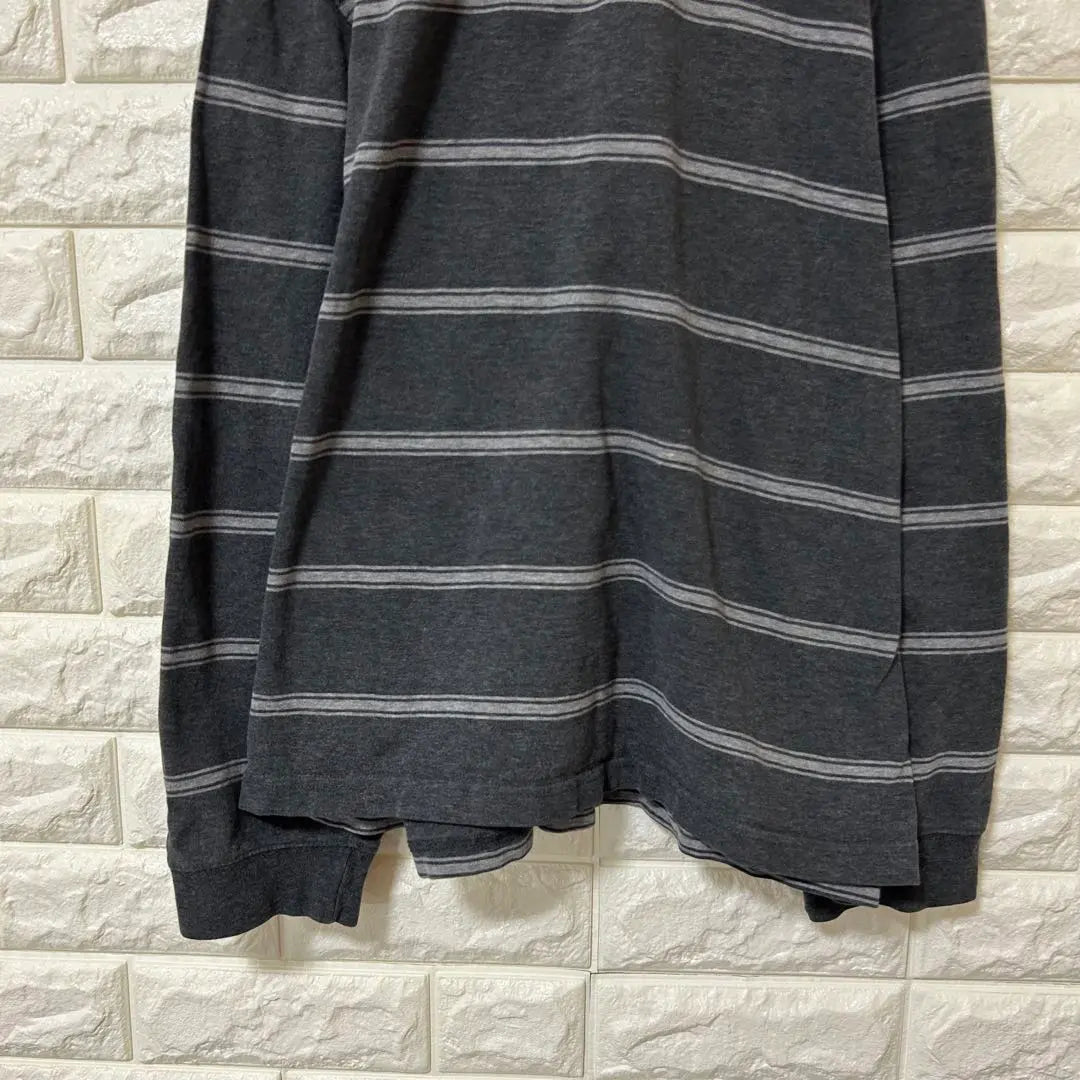 [ST.Johnsbay] Long sleeve polo shirt polo shirt [Men's L] Gray D31 | 【St.JOHNSBAY】長袖ポロシャツ　ポロシャツ【メンズL】グレー　D31