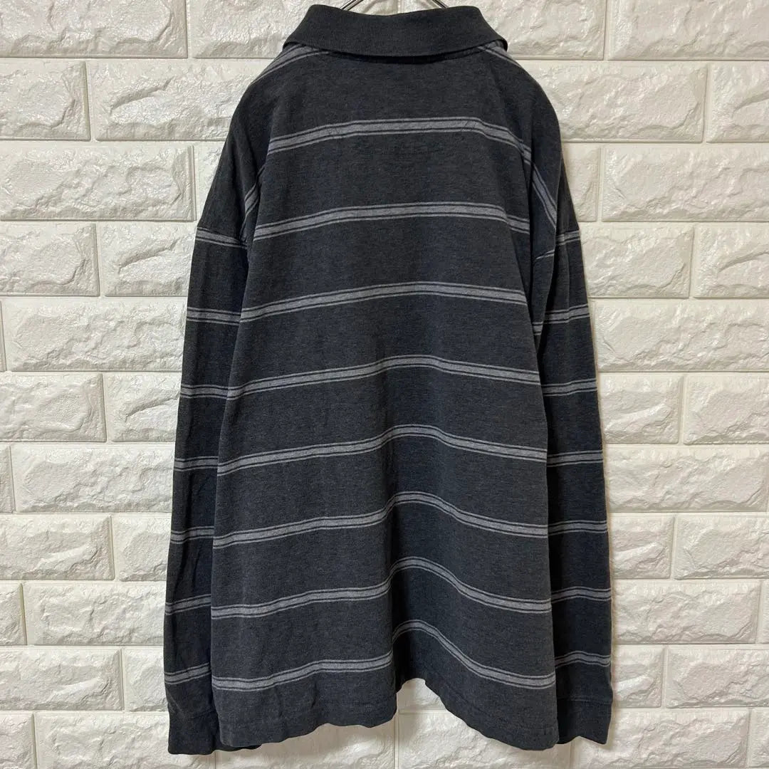 [ST.Johnsbay] Long sleeve polo shirt polo shirt [Men's L] Gray D31 | 【St.JOHNSBAY】長袖ポロシャツ　ポロシャツ【メンズL】グレー　D31