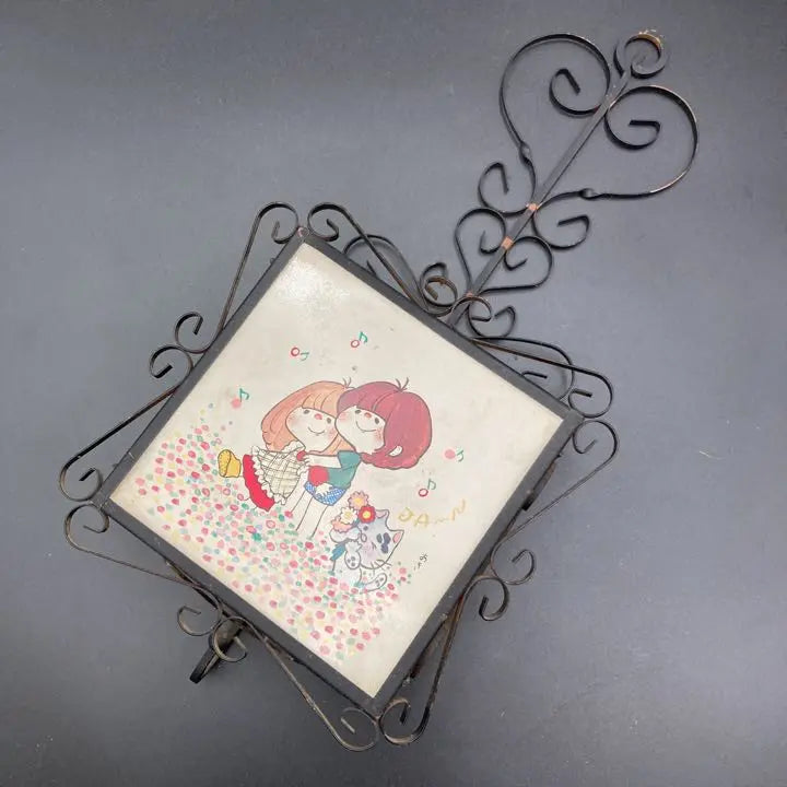 ★ Showa Retro Wall-mounted Accessories Postcard Rack Aki ★