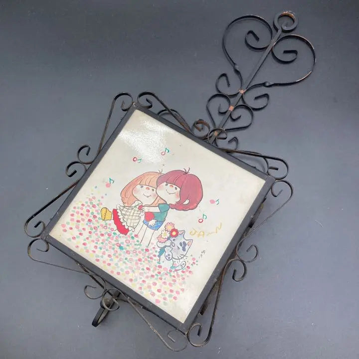 ★ Showa Retro Wall-mounted Accessories Postcard Rack Aki ★