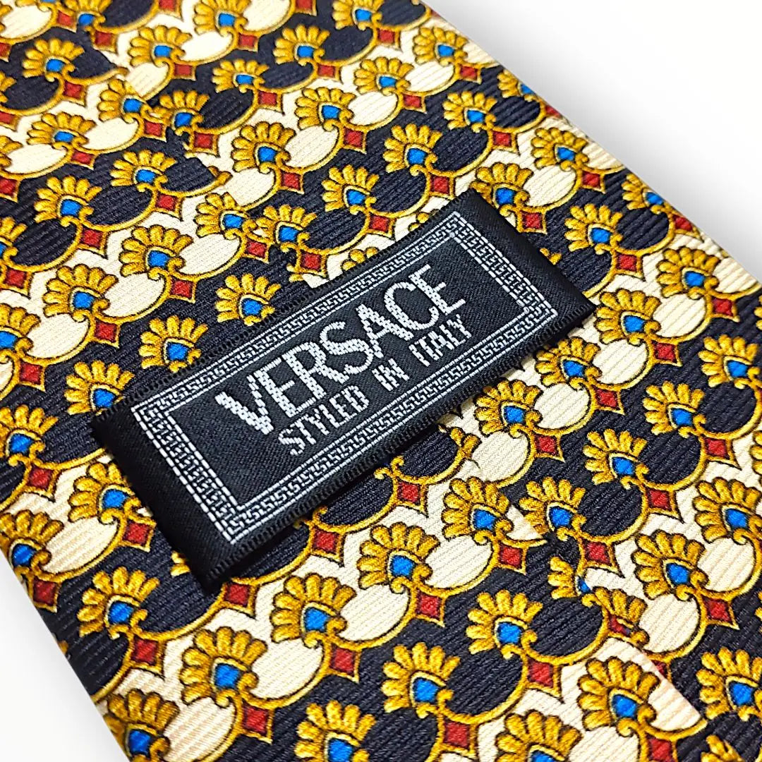 ✨Buen estado✨VERSACE Corbata Versace, estampado integral, seda Medusa