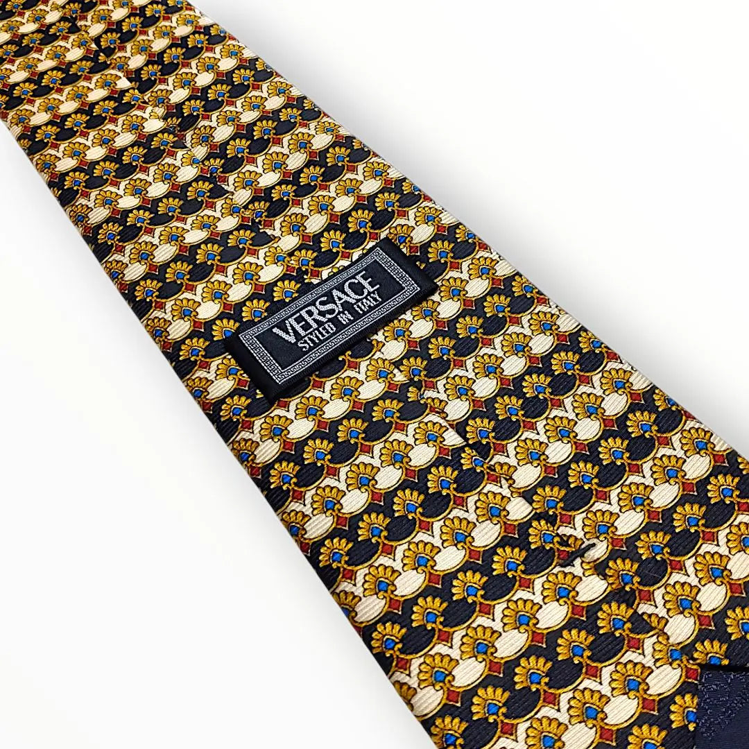 ✨Good condition✨VERSACE Versace tie, all-over pattern, Medusa silk