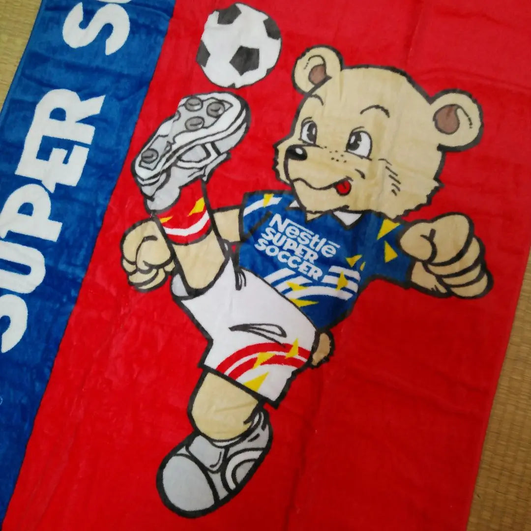 Shipping included☆Nestlé Super Soccer☆Big Towel/Large Towel☆Unused