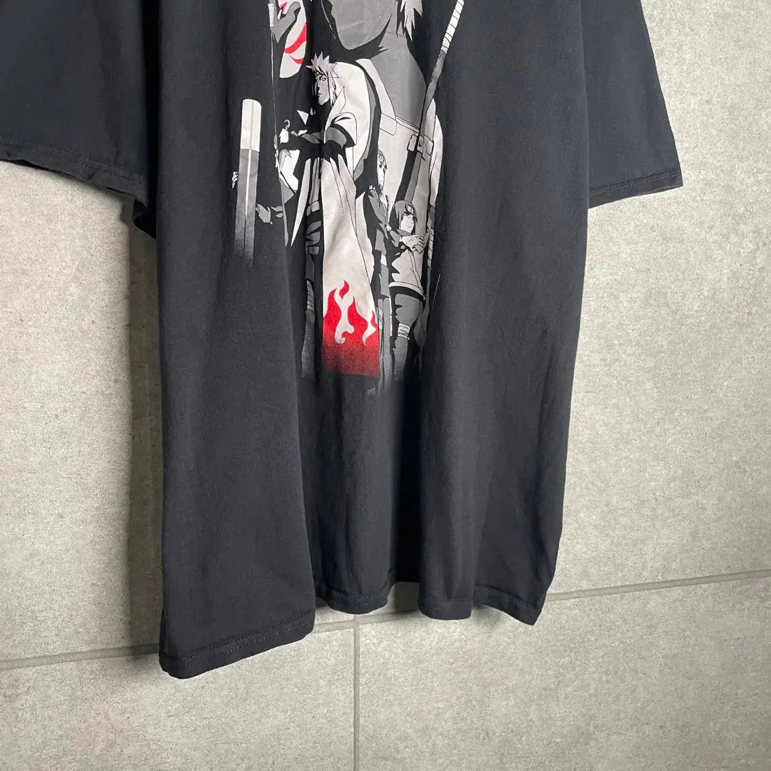 [Ropa vieja] NARUTO Camiseta de manga corta Kakashiminato Itachi Dark Club Print | [古着]NARUTO 半袖 Tシャツ カカシ ミナト イタチ 暗部時代 プリント