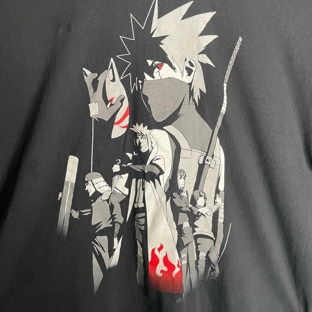 [Ropa vieja] NARUTO Camiseta de manga corta Kakashiminato Itachi Dark Club Print | [古着]NARUTO 半袖 Tシャツ カカシ ミナト イタチ 暗部時代 プリント