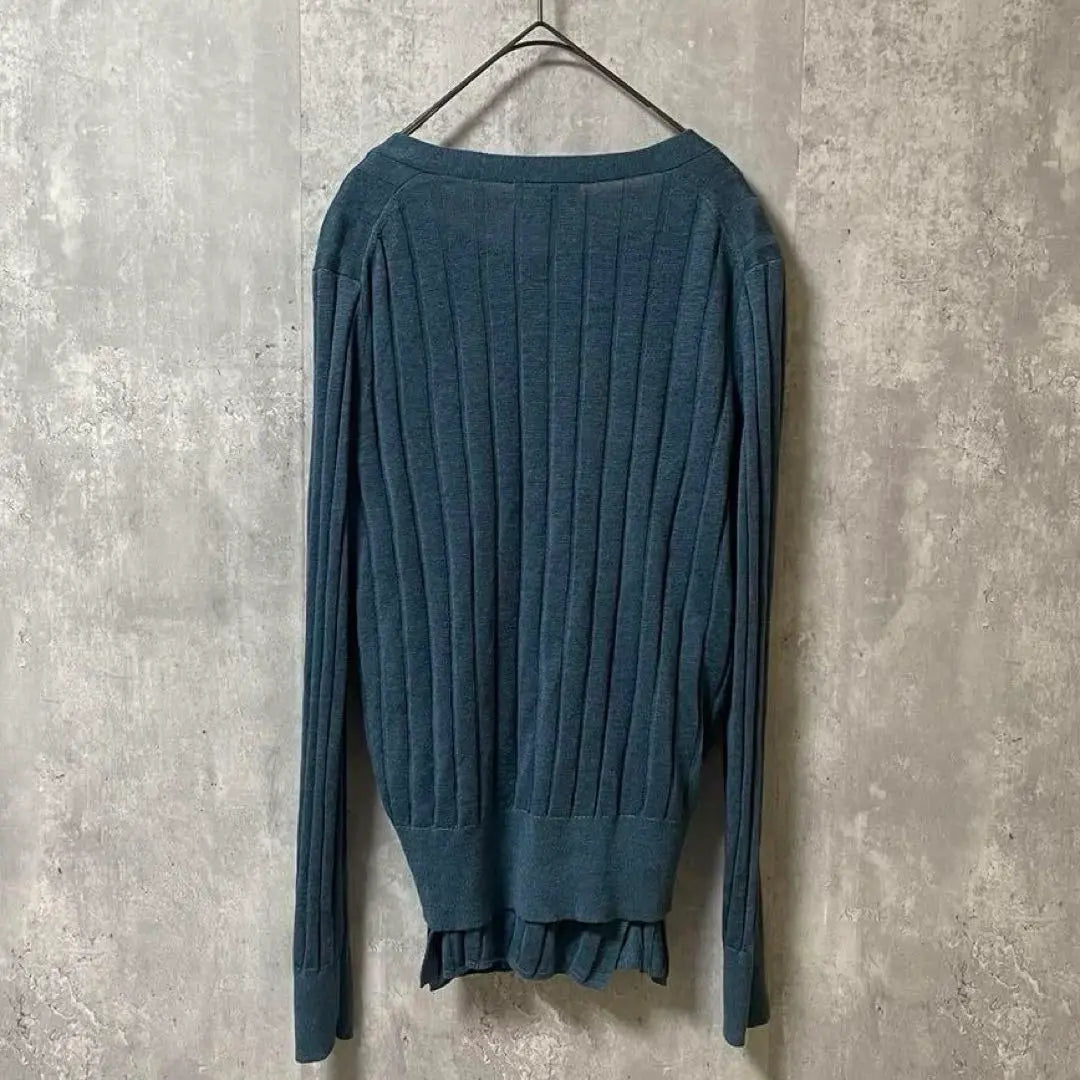 Theory Ensemble 2WAY Linen Blend Rib Cardigan Short Sleeve Knit | Theory　アンサンブル　2WAY　リネン混　リブ　カーディガン　半袖　ニット