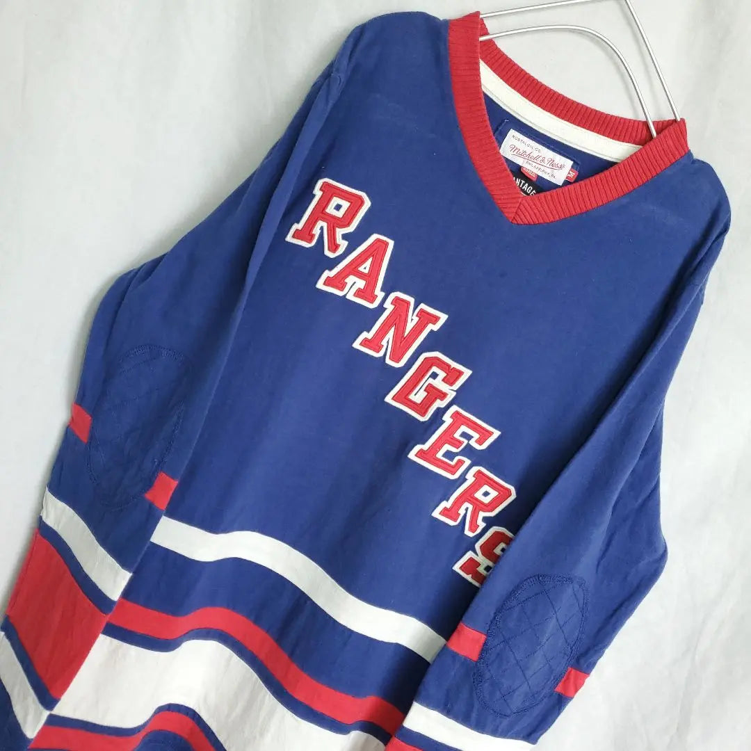 Mitchell &amp; Ness Camiseta Larga Azul NY RANGERS NHL Rangers | ミッチェルアンドネス青 ロンT NY RANGERS NHL レンジャース