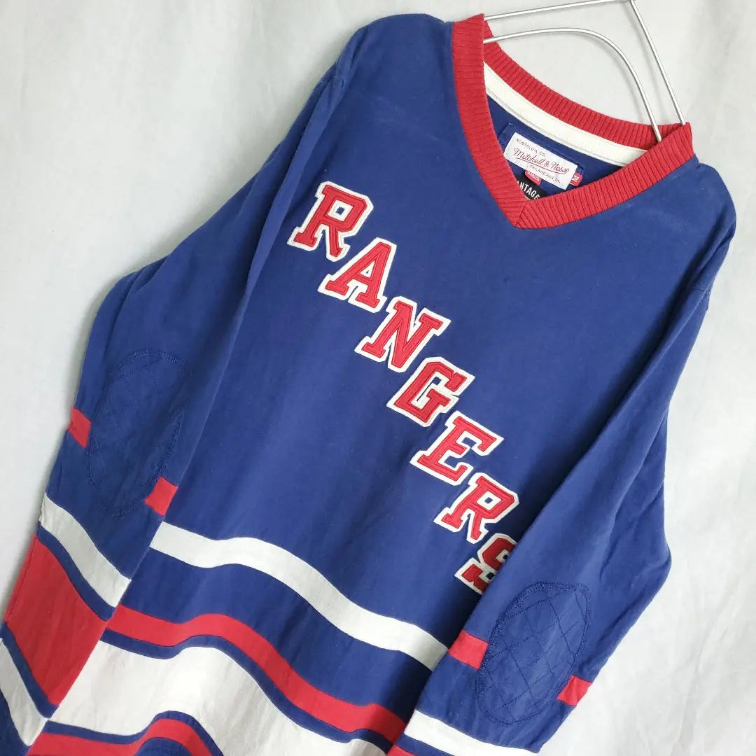 Mitchell &amp; Ness Camiseta Larga Azul NY RANGERS NHL Rangers | ミッチェルアンドネス青 ロンT NY RANGERS NHL レンジャース