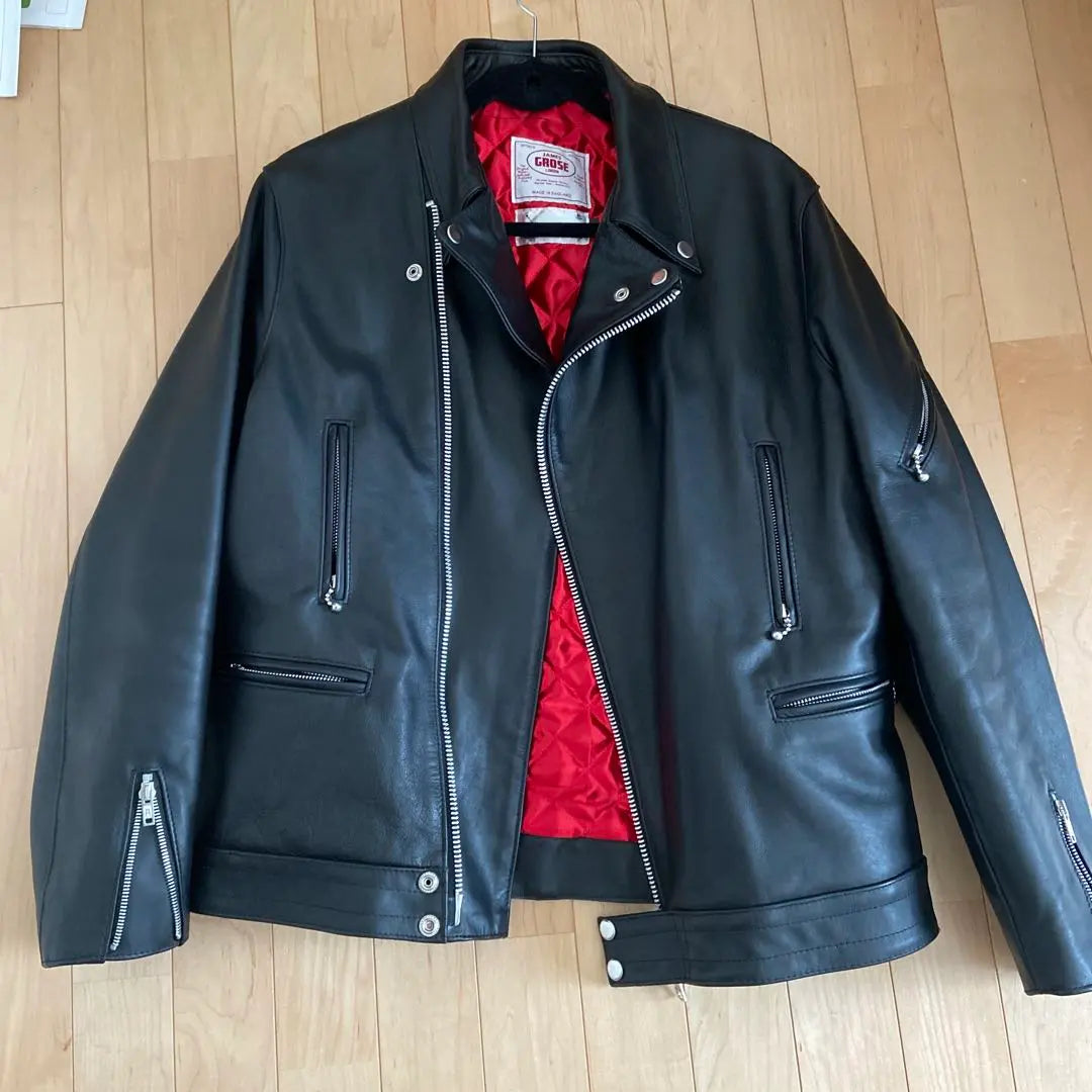 magic sticjk JAMES GROSE black leather jacket