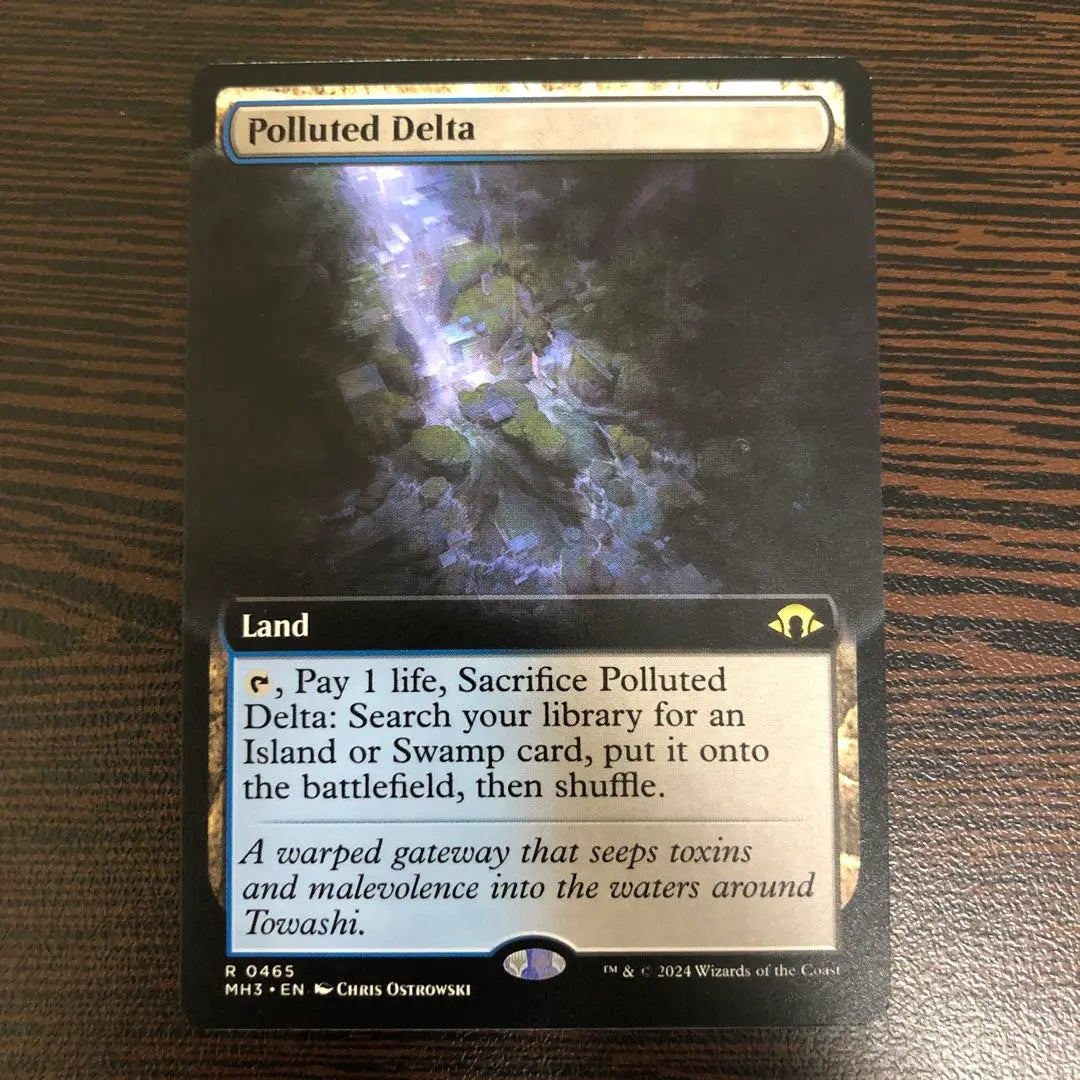 MTG Contaminated Delta English Extended Art Fetchland