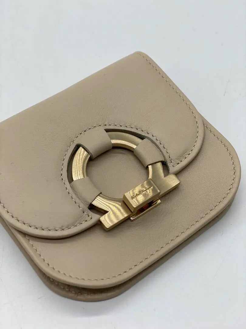 ★ 2885] Unused * Ferragamo * With leather coin case key ring