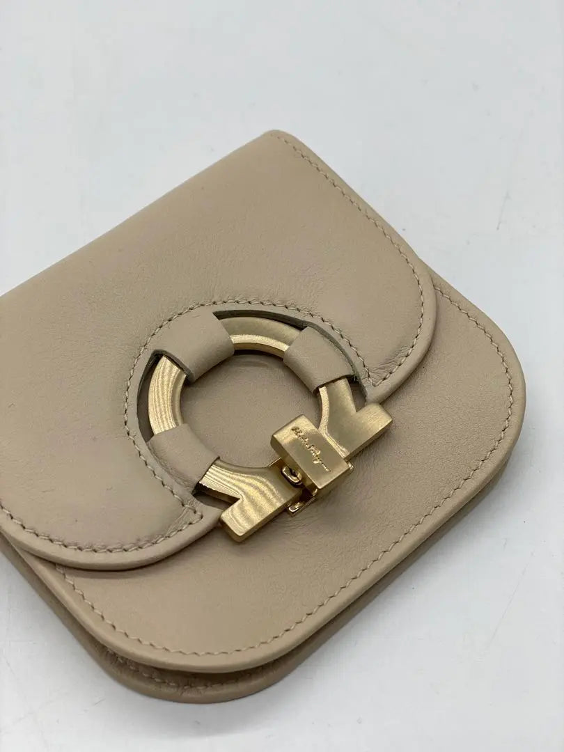 ★ 2885] Unused * Ferragamo * With leather coin case key ring