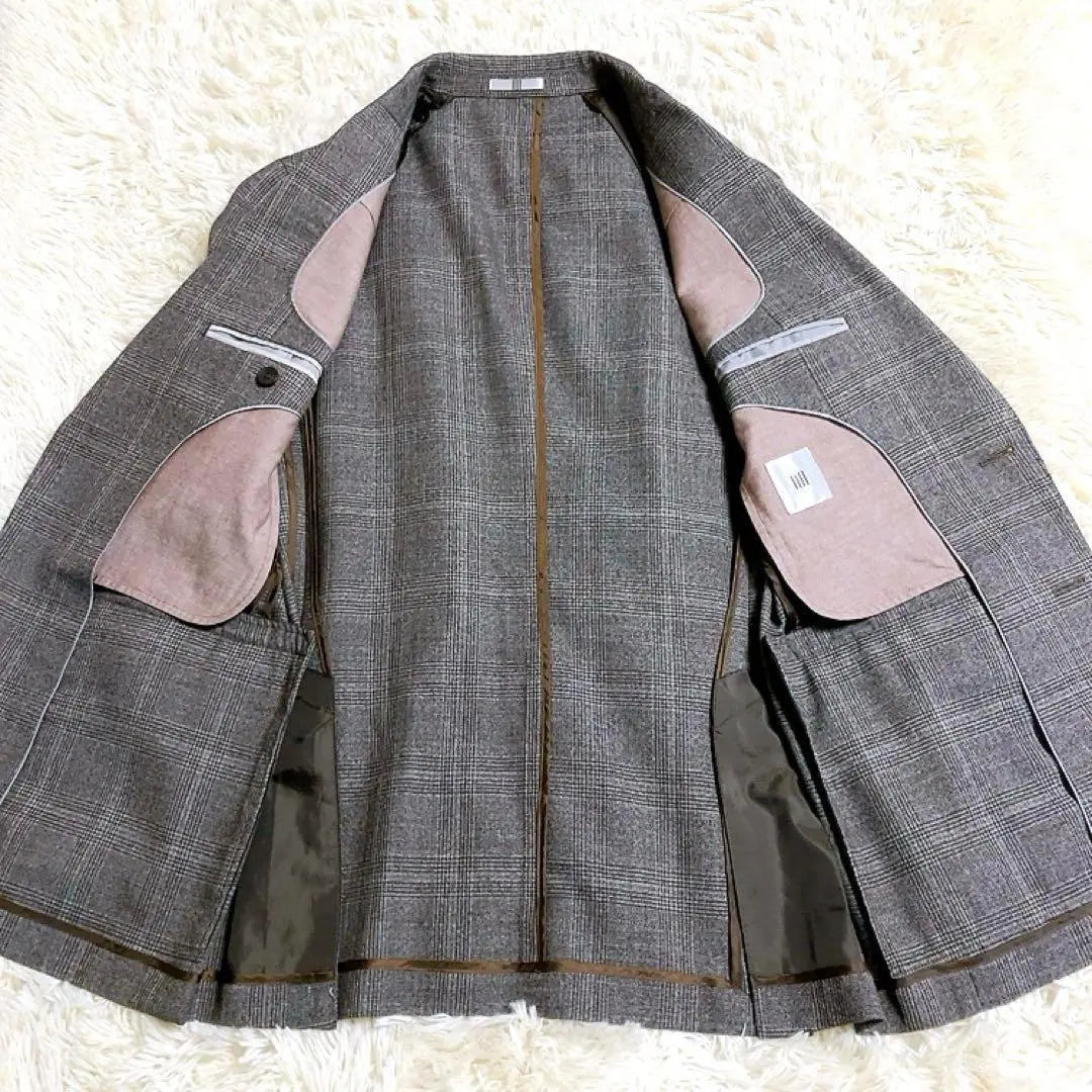 [Super beautiful glen check] Suit select set-up linen A5 Spring/Summer