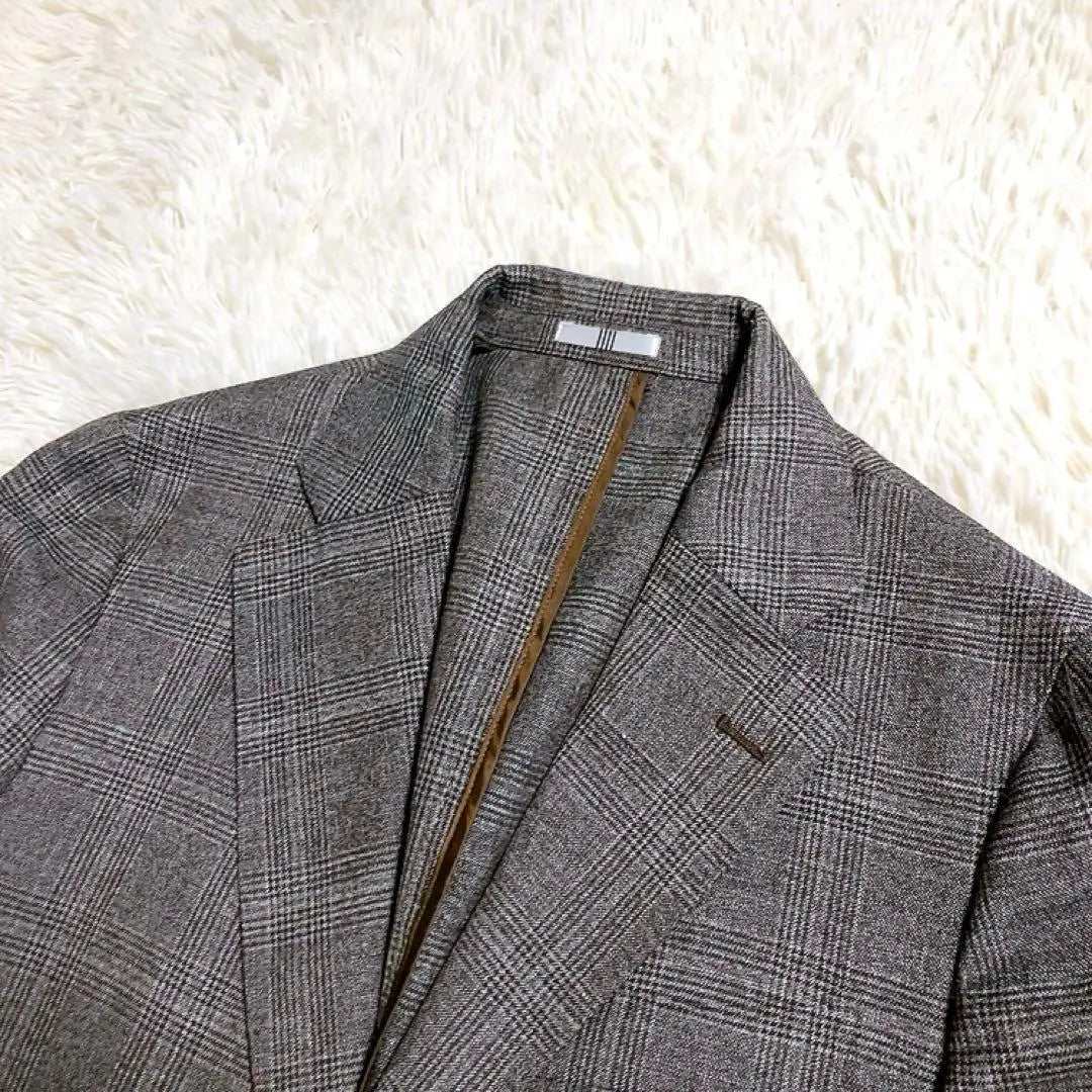 [Super beautiful glen check] Suit select set-up linen A5 Spring/Summer