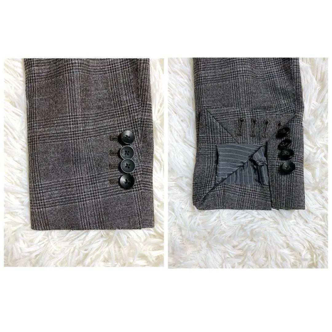 [Super beautiful glen check] Suit select set-up linen A5 Spring/Summer