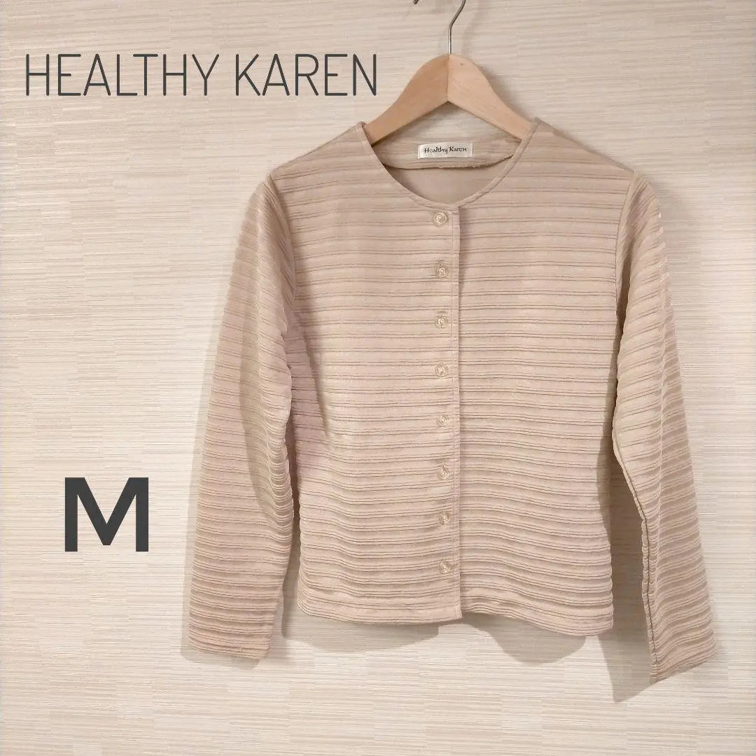 Healthy Karen Cardigan Beige Glossy M 2312-99