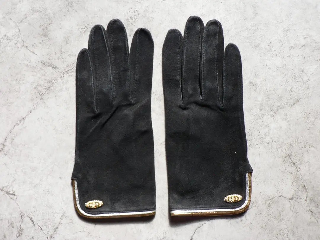 Guantes de gamuza negros de Christian Dior de Christian Diow