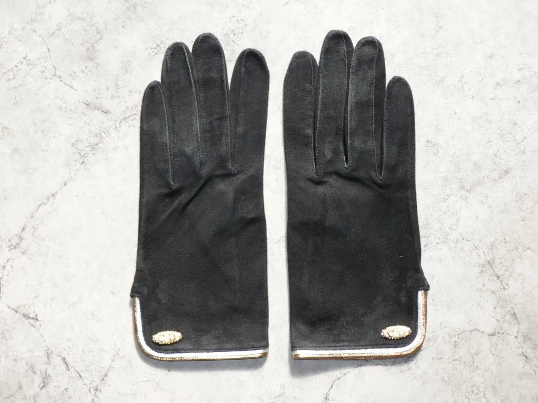 Guantes de gamuza negros de Christian Dior de Christian Diow