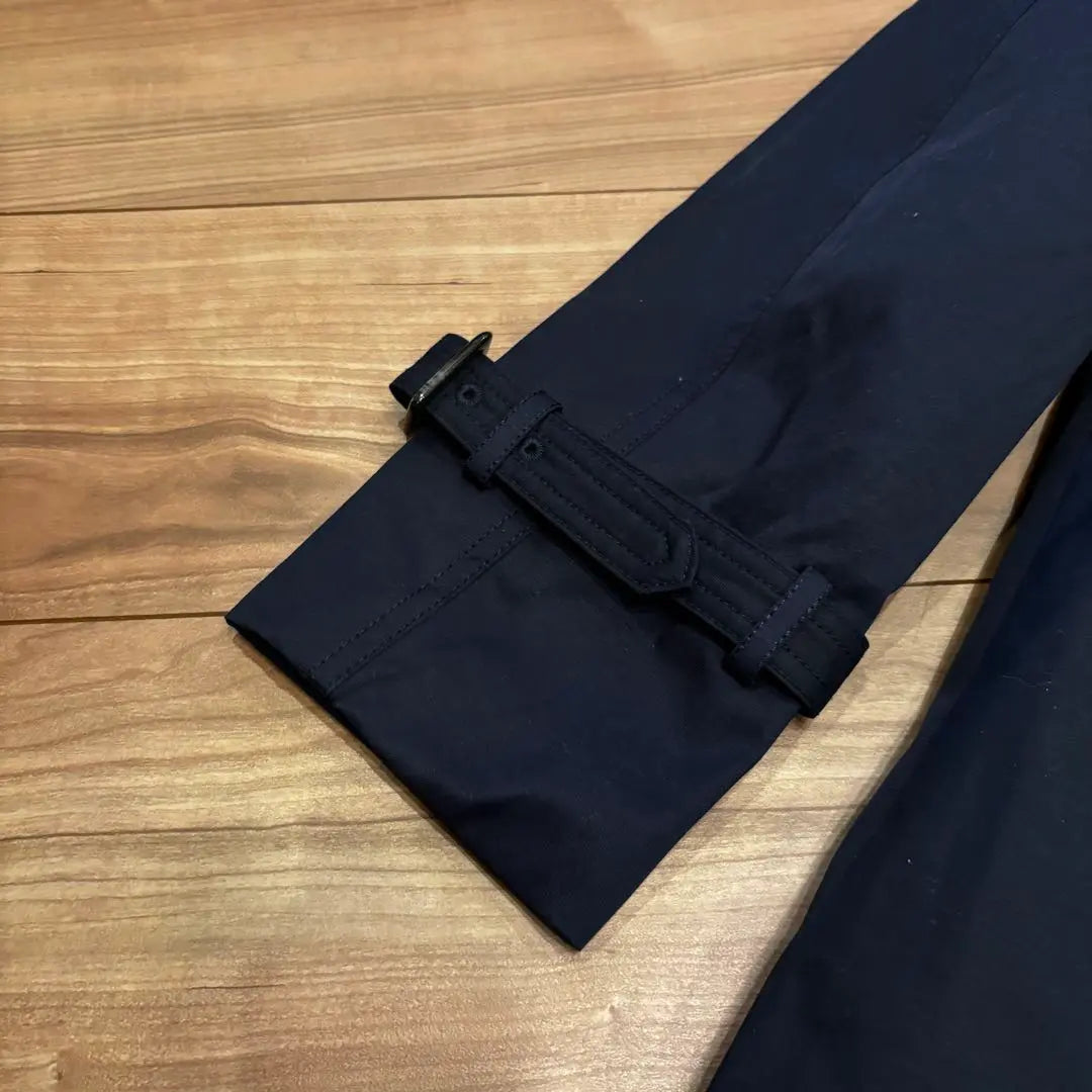 Screw Trench Coat [S] Navy Liner Cotton with Waist String