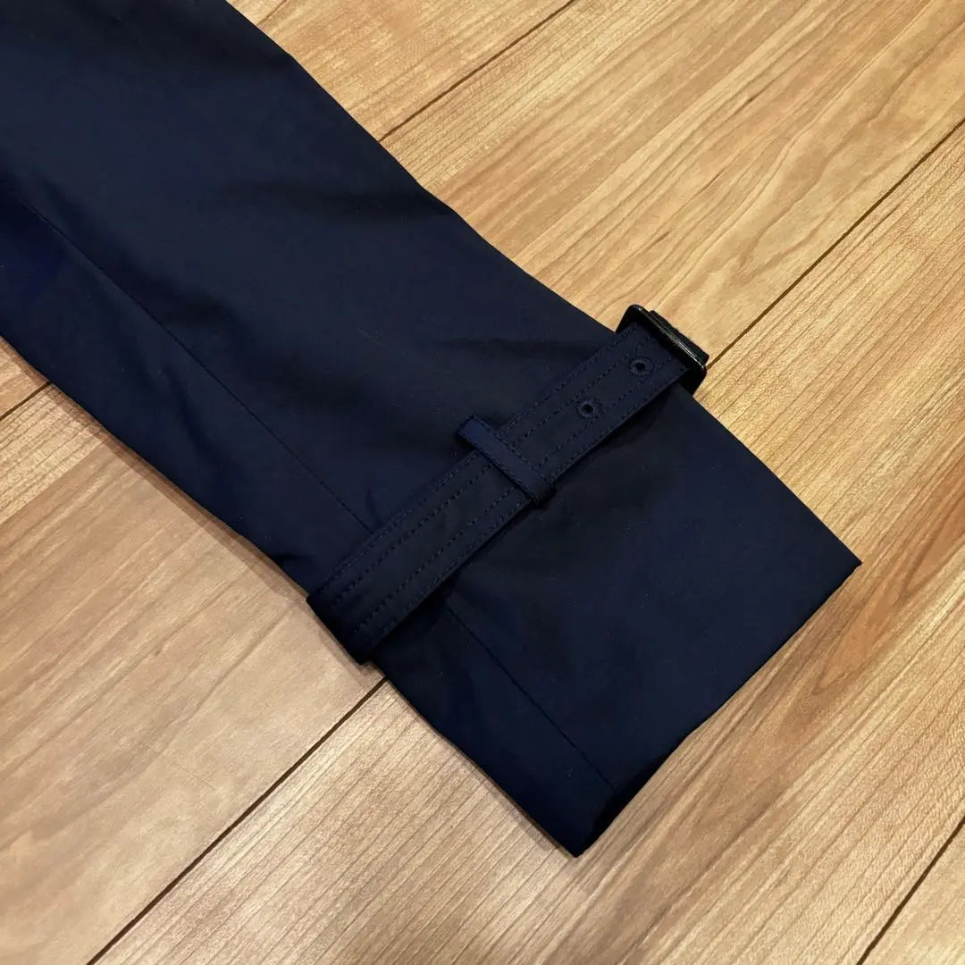 Screw Trench Coat [S] Navy Liner Cotton with Waist String