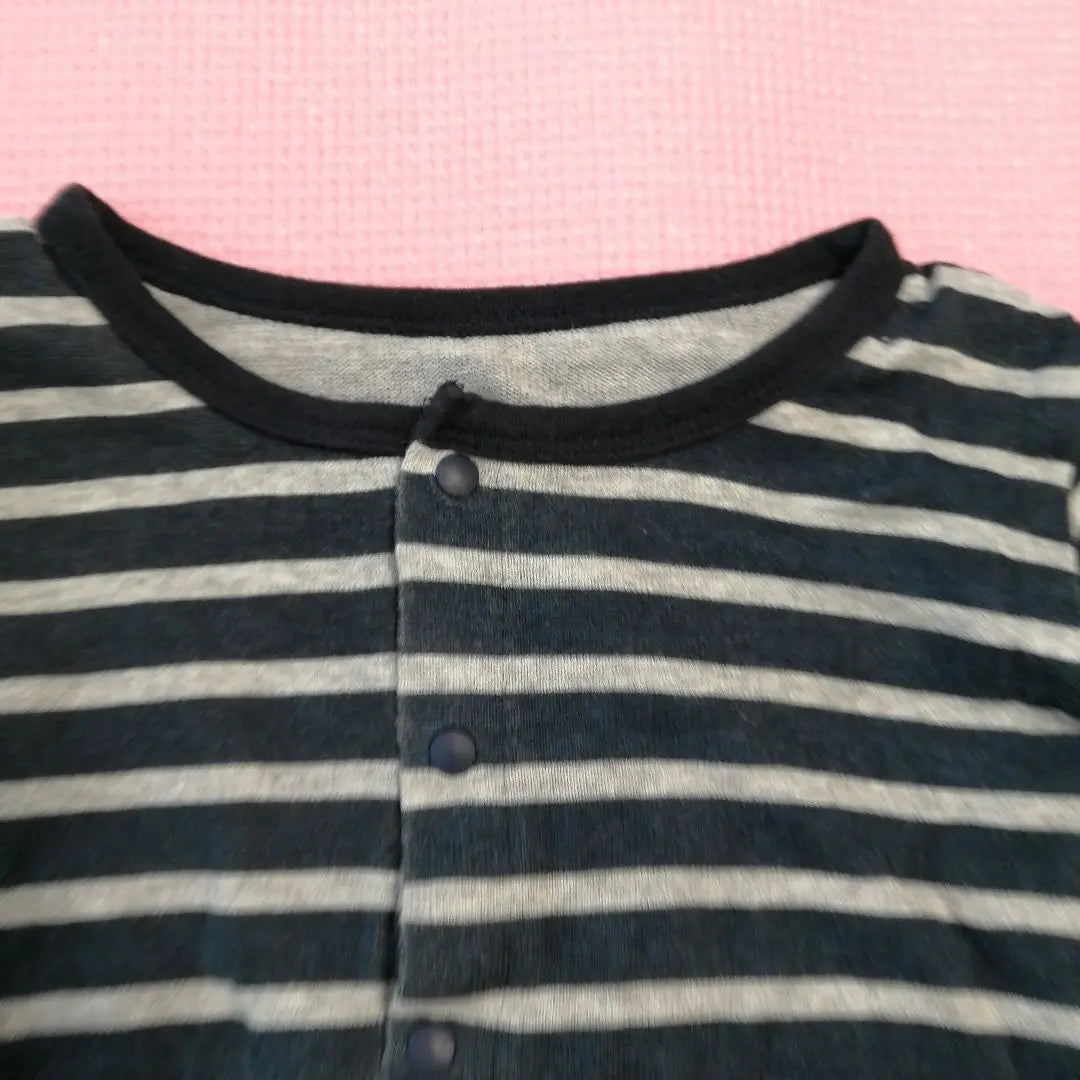 Black and grey striped cardigan