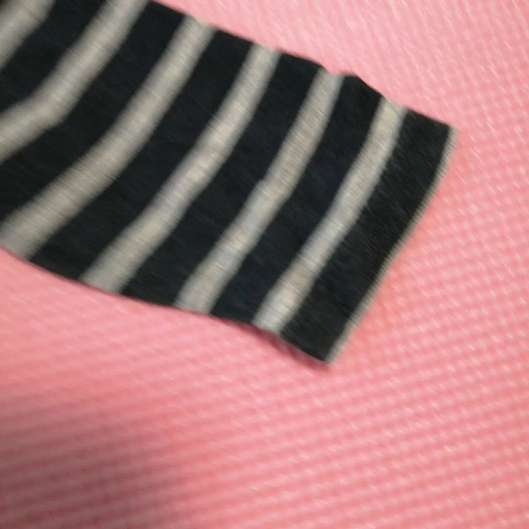 Black and grey striped cardigan