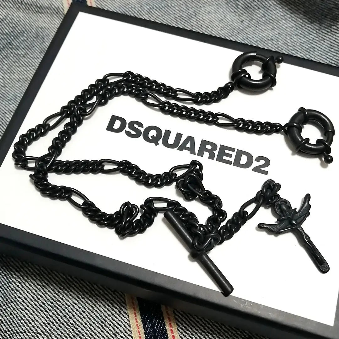 ♂Sold out final price, box tag included, wallet chain [DSQUARED2] Metal material