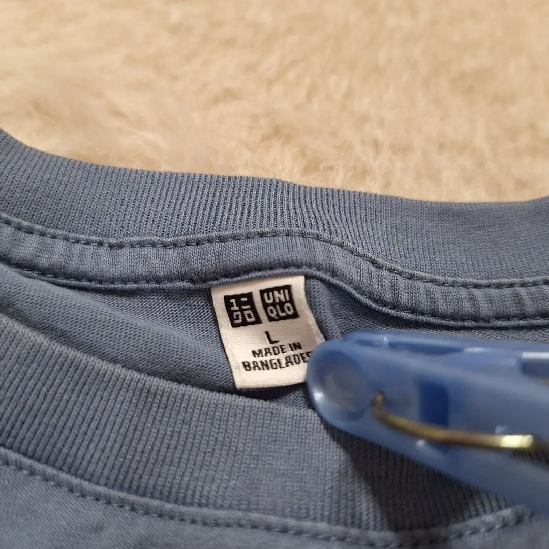 UNIQLO/UNIQLO 291-433668 Camiseta larga de algodón mercerizado [L]