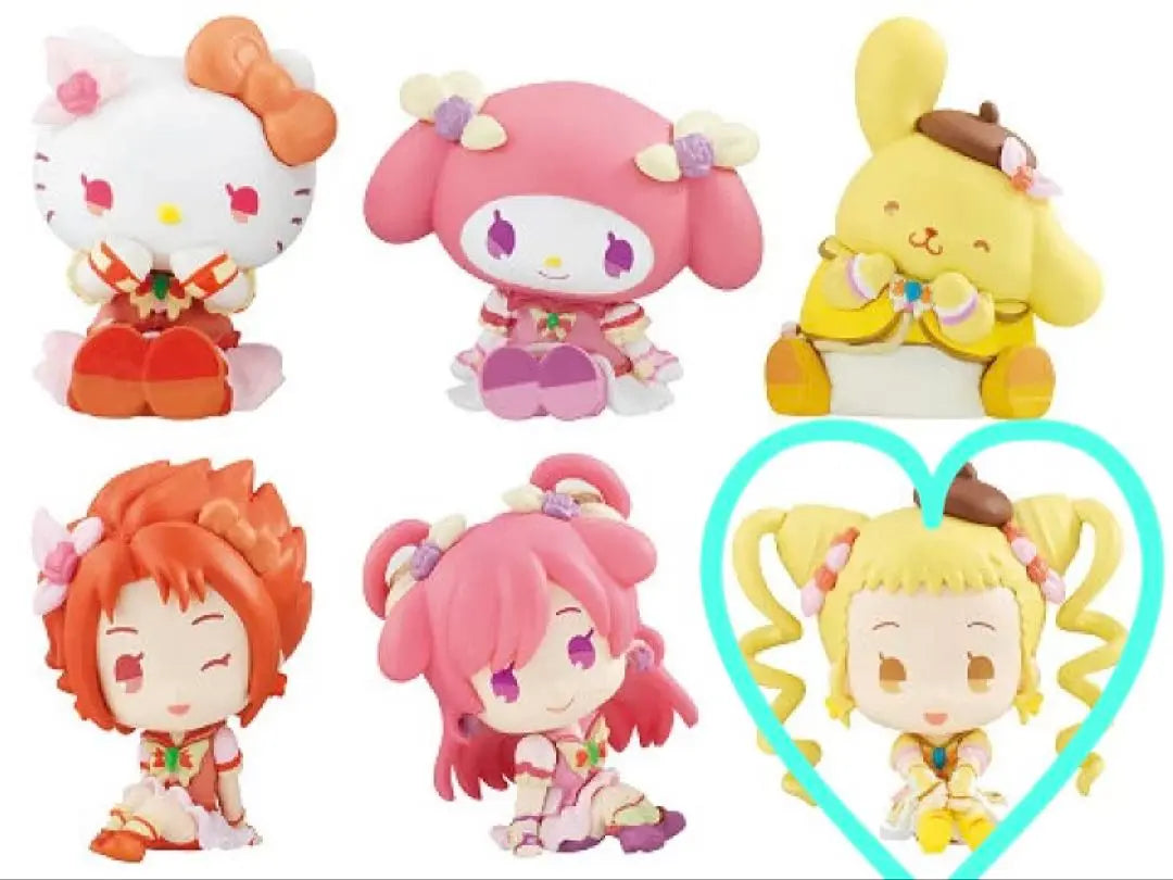 Precure 5 Sanrio Gacha Cure Lemonade Pom Pom Purin