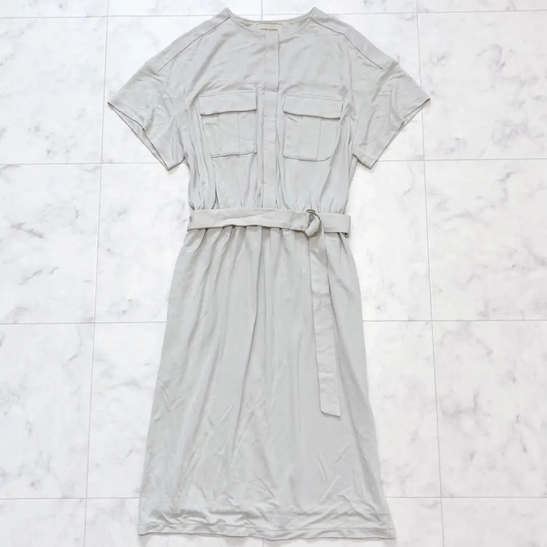 UNITED ARROWS List price 27,000 Safari Pocket dress with belt