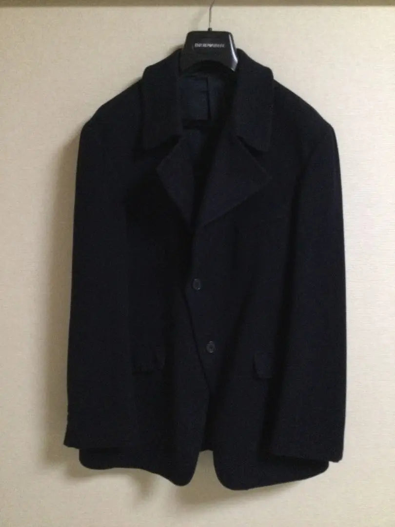 EMPORIO ARMANI Wool Peacoat with Belt Men's 50