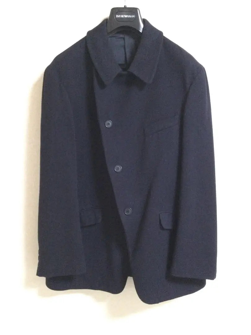 EMPORIO ARMANI Wool Peacoat with Belt Men's 50