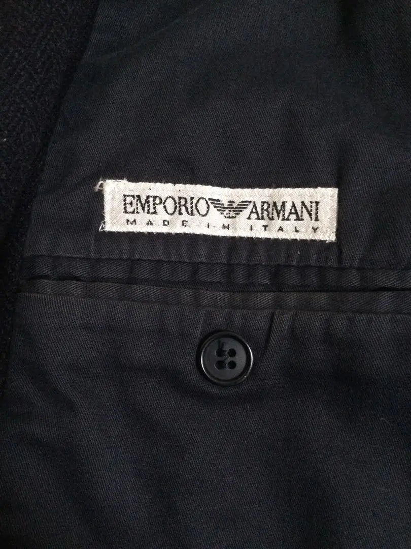 EMPORIO ARMANI Abrigo de lana con cinturón para hombre 50