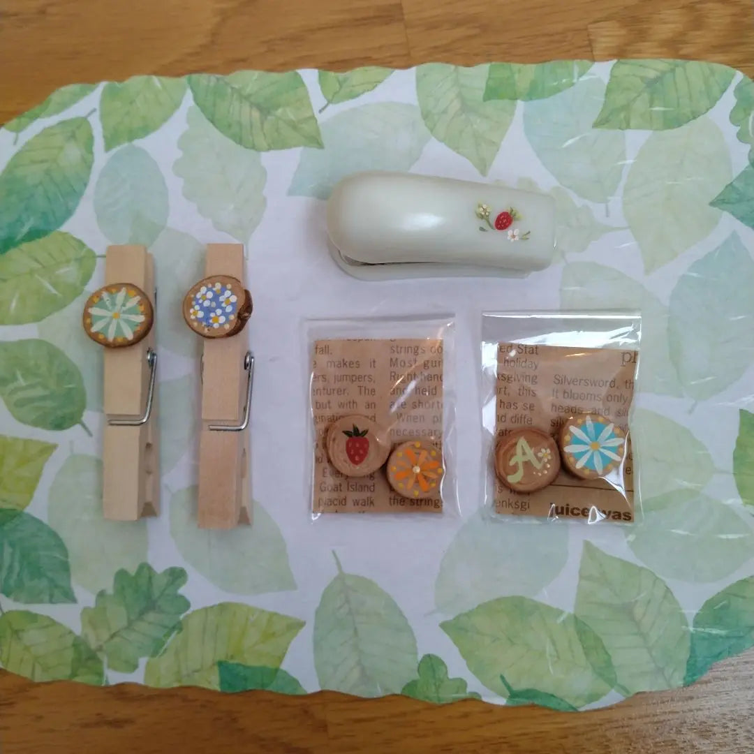 [New] Handmade wooden accessories & stapler ③ Natural miscellaneous goods Country miscellaneous goods Stationery | 【新品】 ハンドメイド木製小物&ホッチキス③ナチュラル雑貨カントリー雑貨 文房具