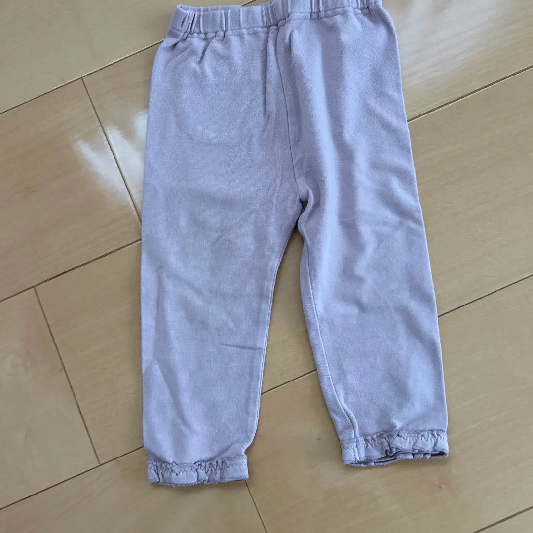 Uniqlo leggings, bulk sale, 2 pieces, ruffles, long pants, pink, blue